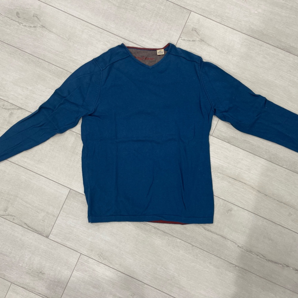 Tommy Bahama blue cotton and cashmere sweater